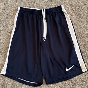 Nike Kids Navy and White Shorts